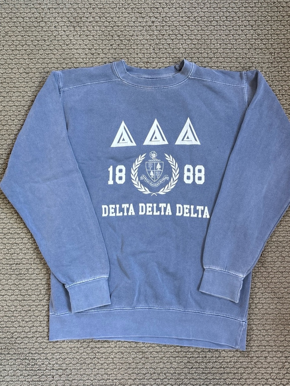 Delta Delta Delta Blue Crewneck Sweatshirt
